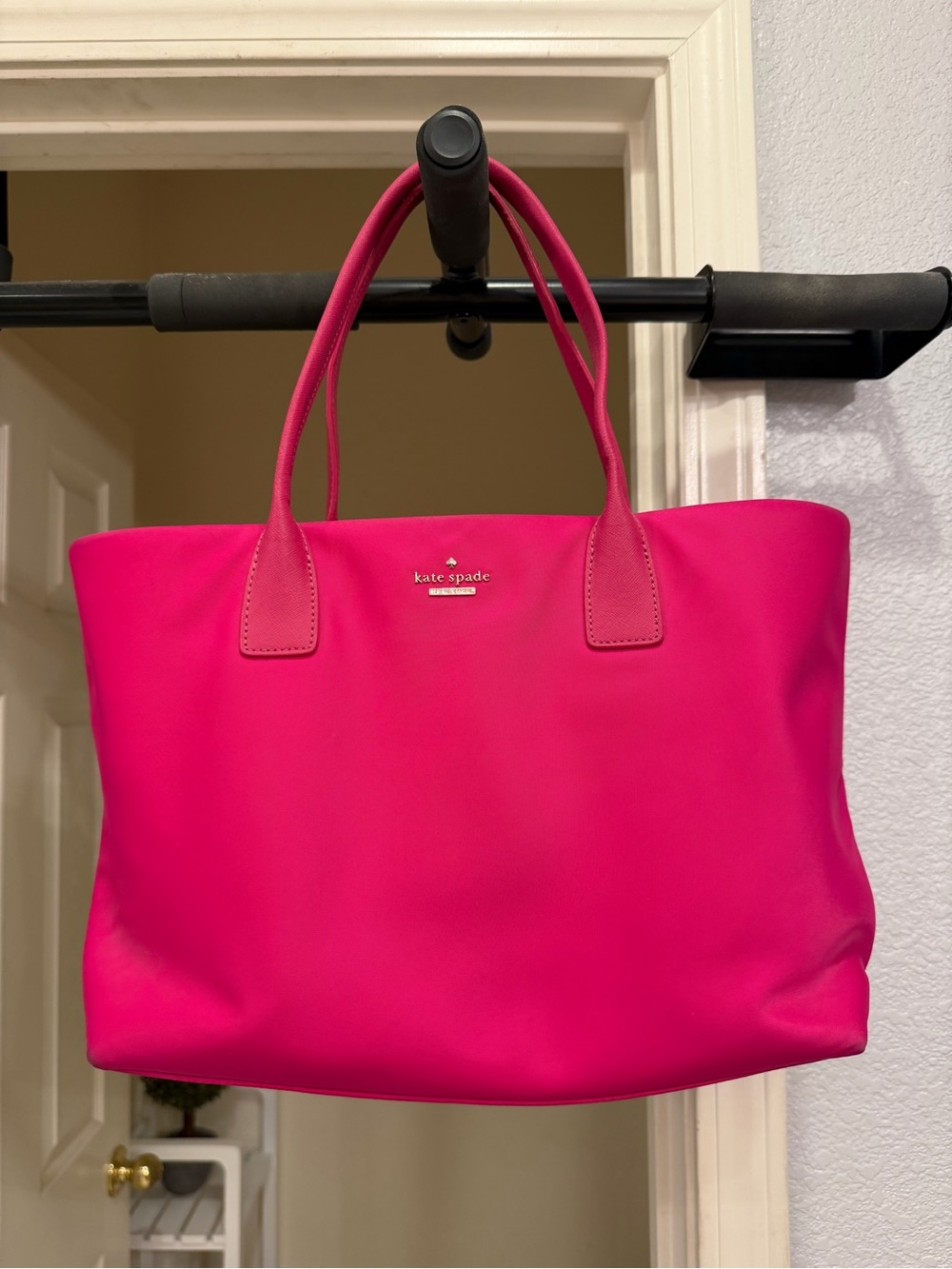 Kate Spade Hot Pink Medium Size Nylon Tote